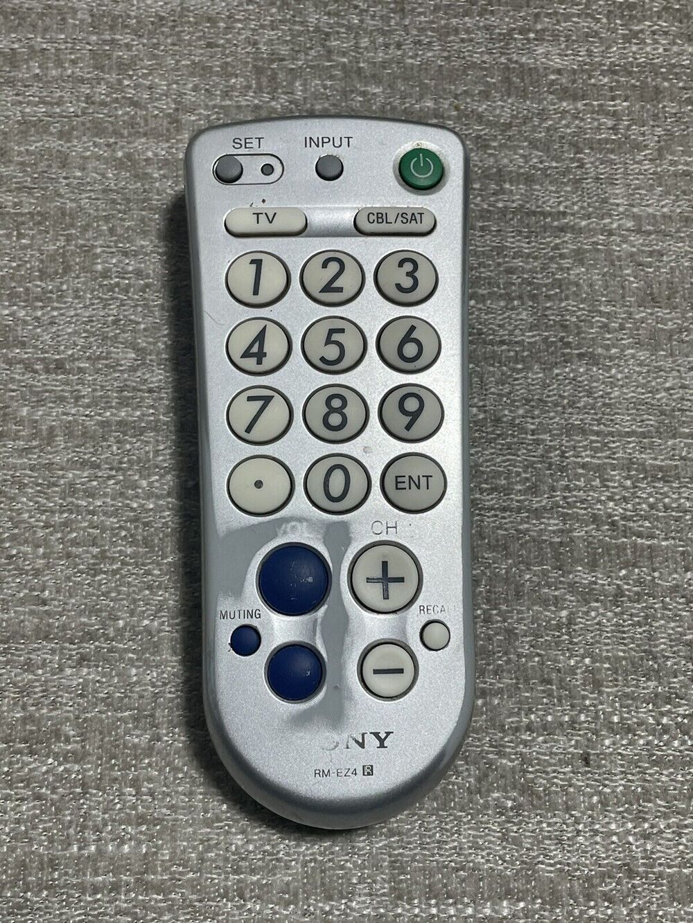 Sony RM-EZ4 Silver Big Button Universal TV/Cable Remote Control WORKS
